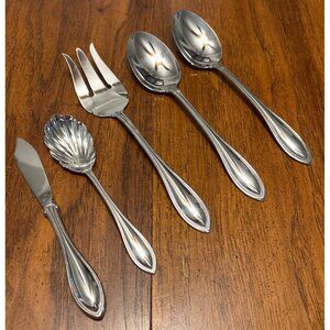 NEW 5-Piece Oneida Silver Arbor-American Harmony Hostess Serving Set